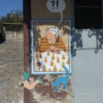 Street art in Piano Vetrale village Cilento Italy